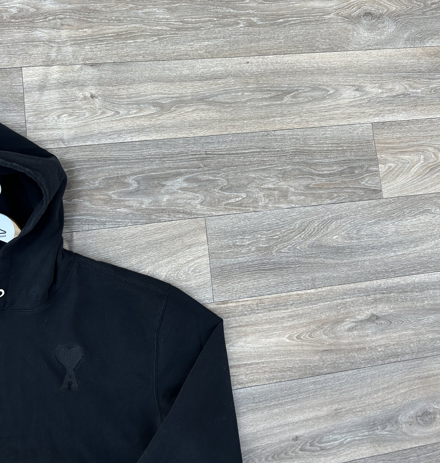 AMI Embroidered logo hoodie