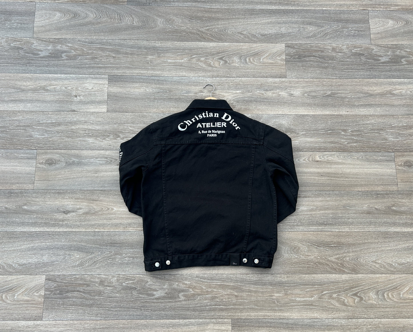 Dior atelier logo print denim jacket