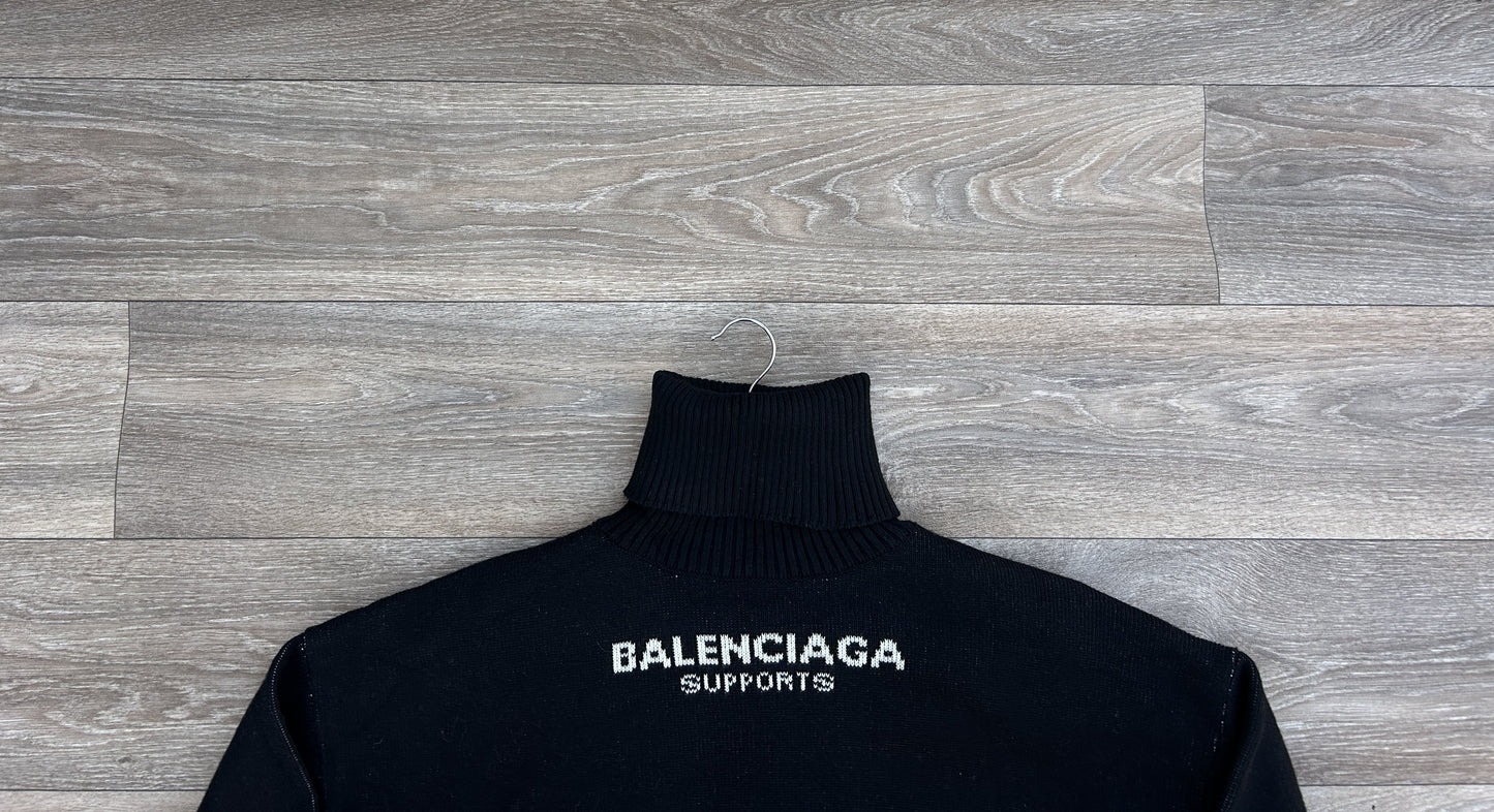 Balenciaga WFP turtleneck knit sweater