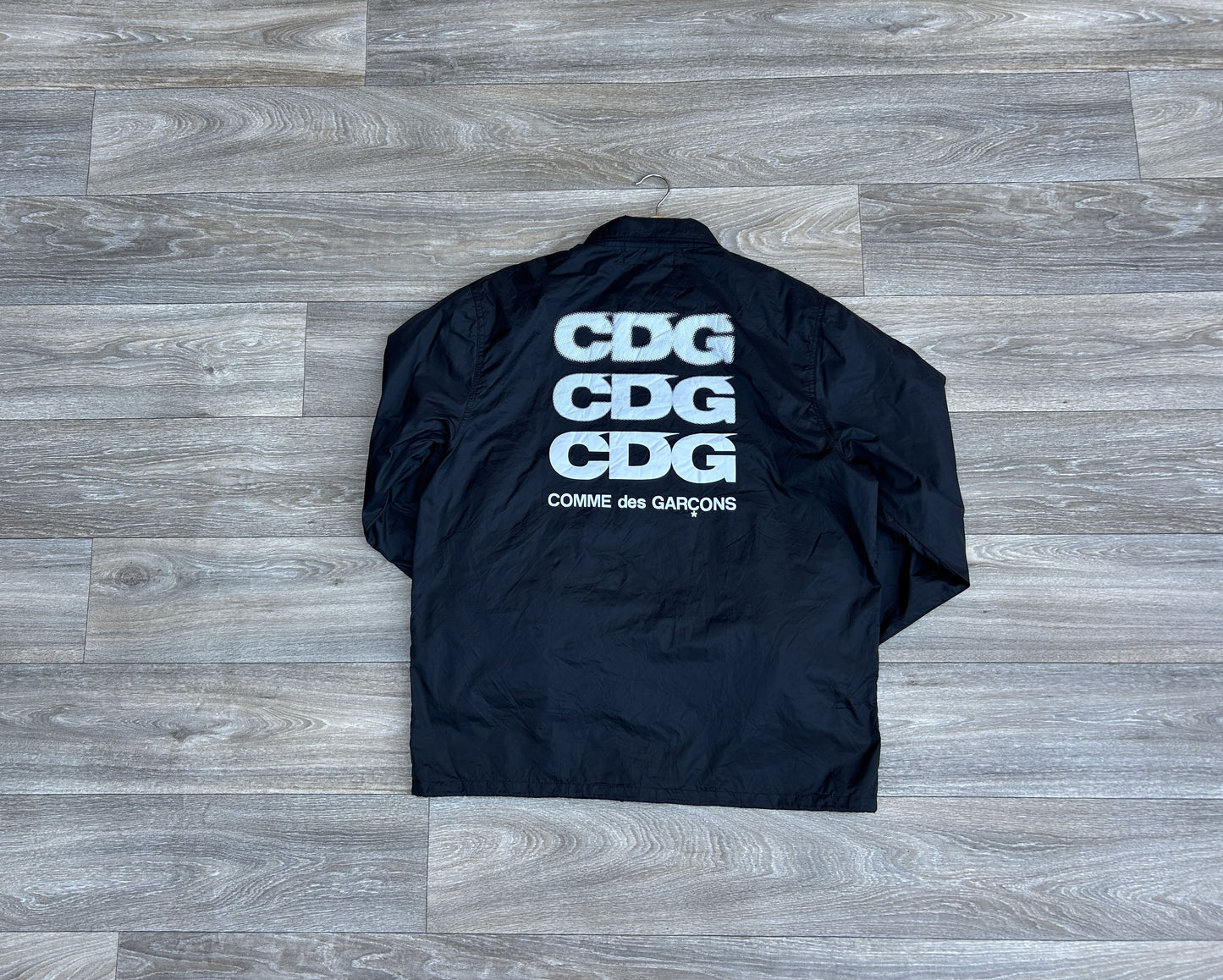 CDG back logo print jacket