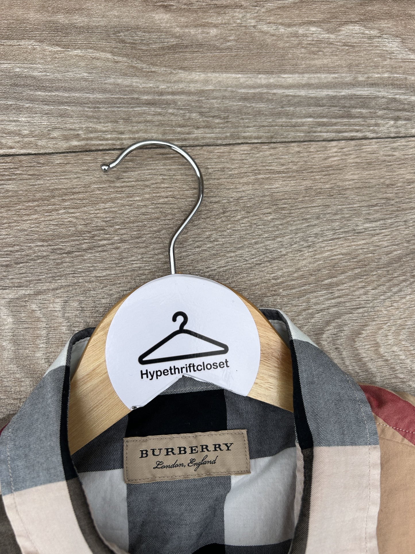 Vintage Burberry Checkered button up shirt
