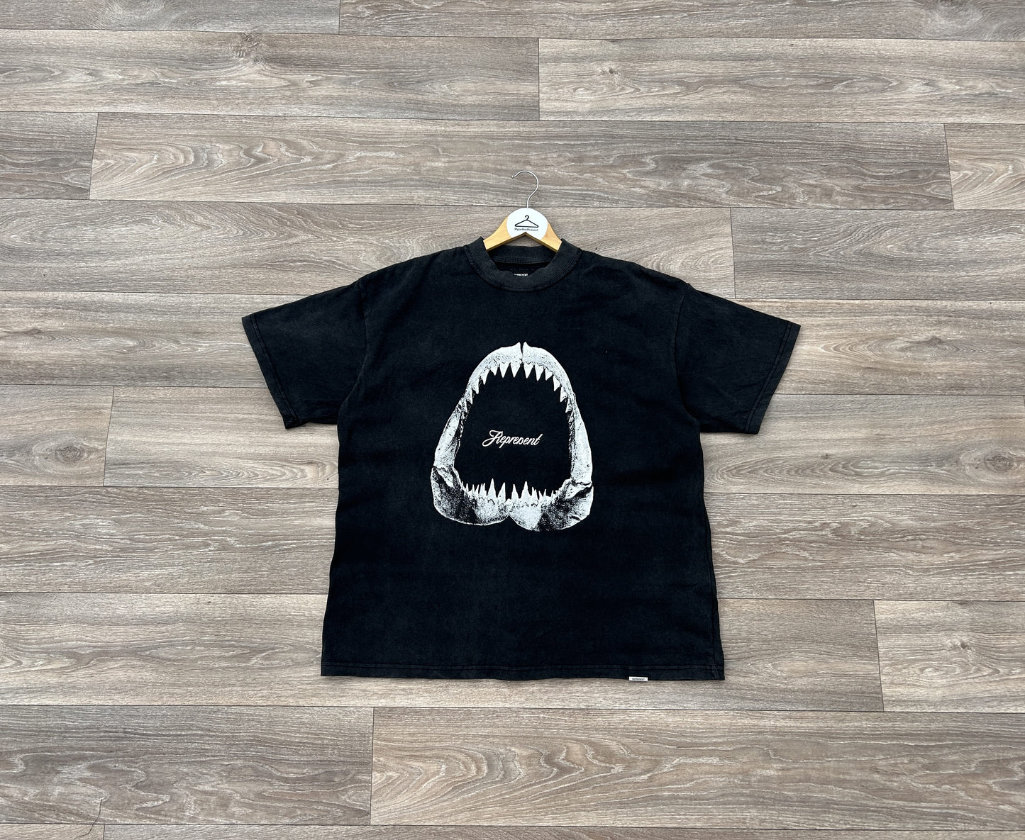 Represent shark logo print tshirt
