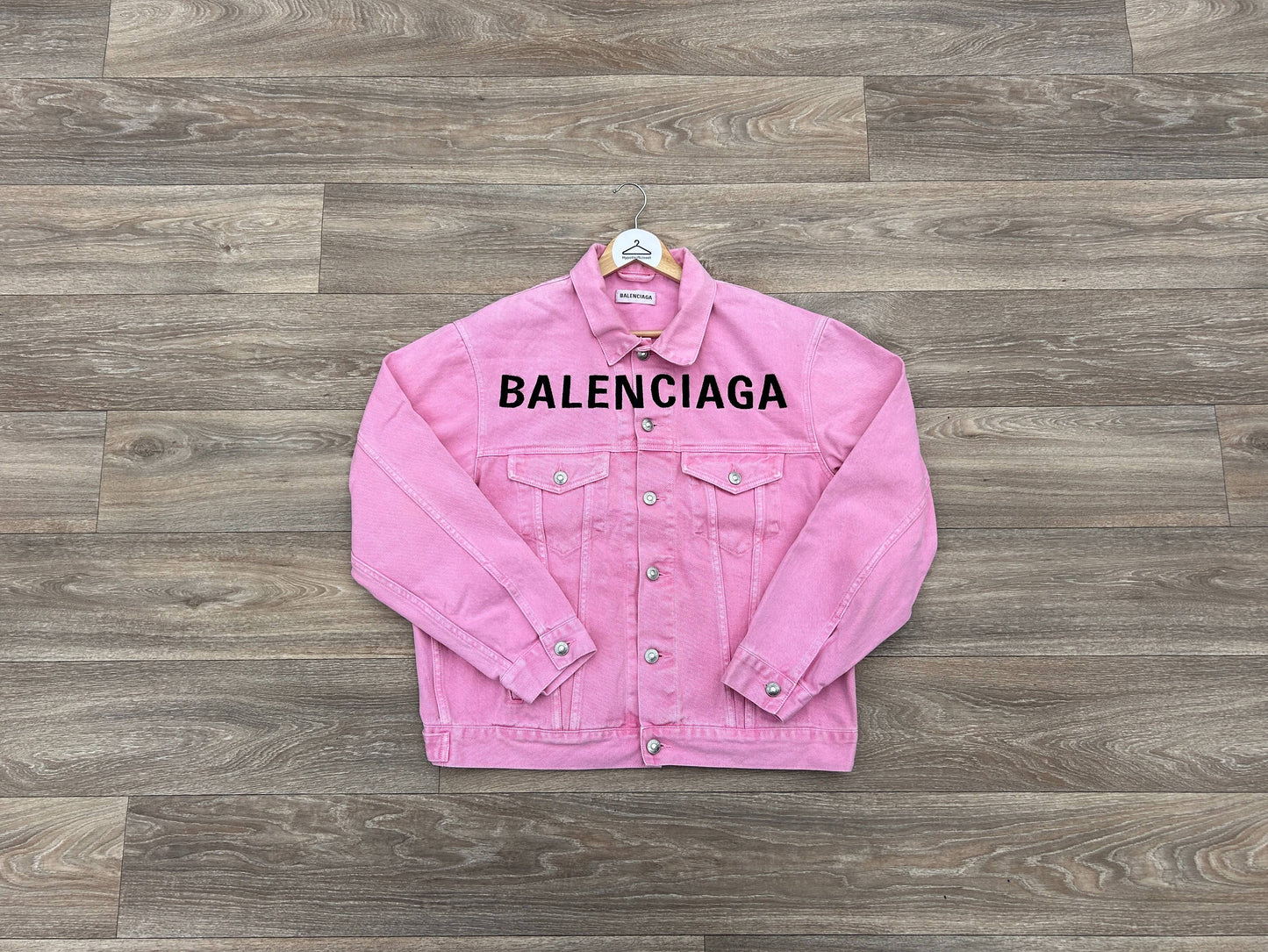 Balenciaga logo denim jacket