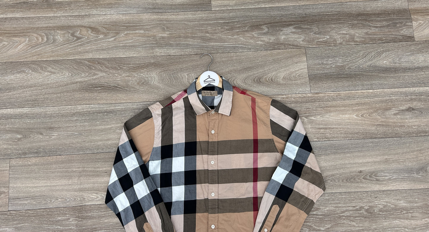 Vintage Burberry Checkered button up shirt