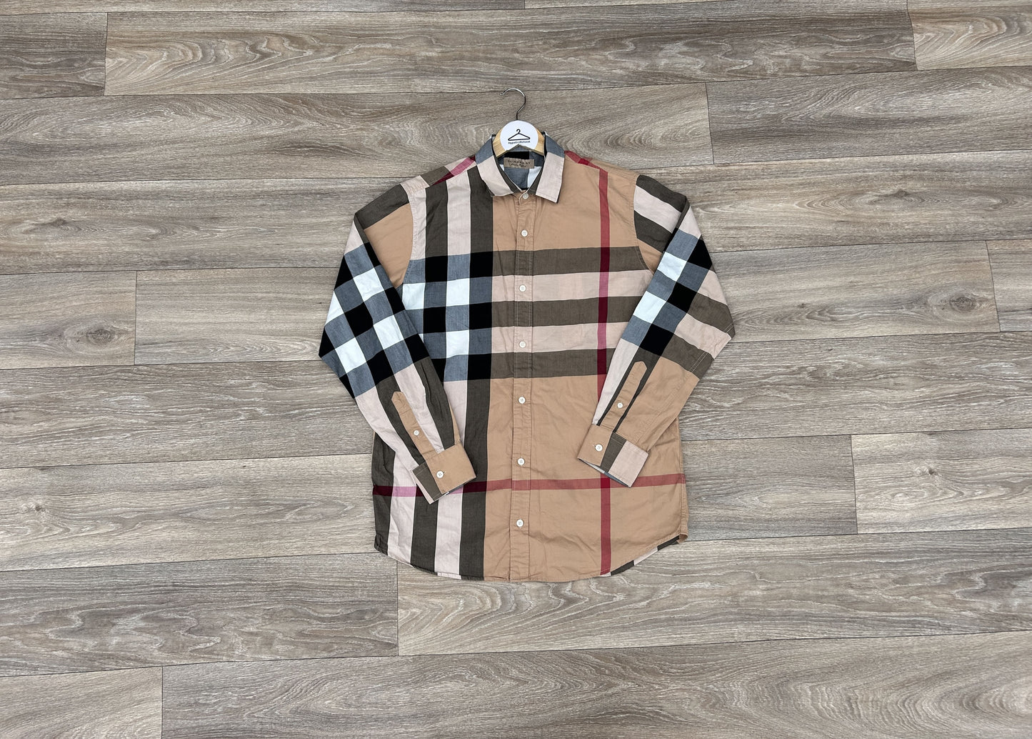 Vintage Burberry Checkered button up shirt