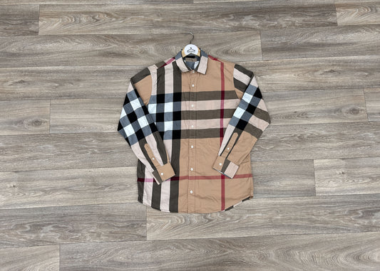 Vintage Burberry Checkered button up shirt