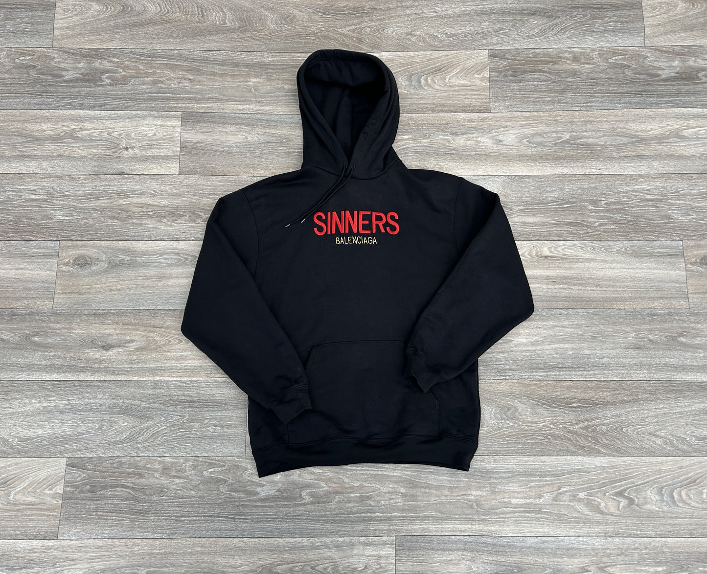 Balenciaga sinners logo hoodie
