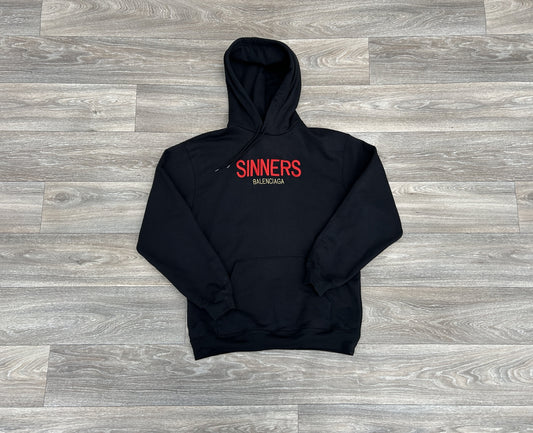 Balenciaga sinners logo hoodie