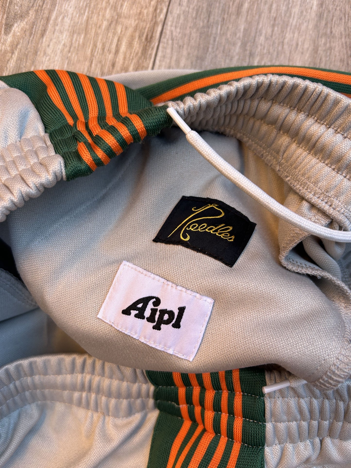 Needles logo print pants