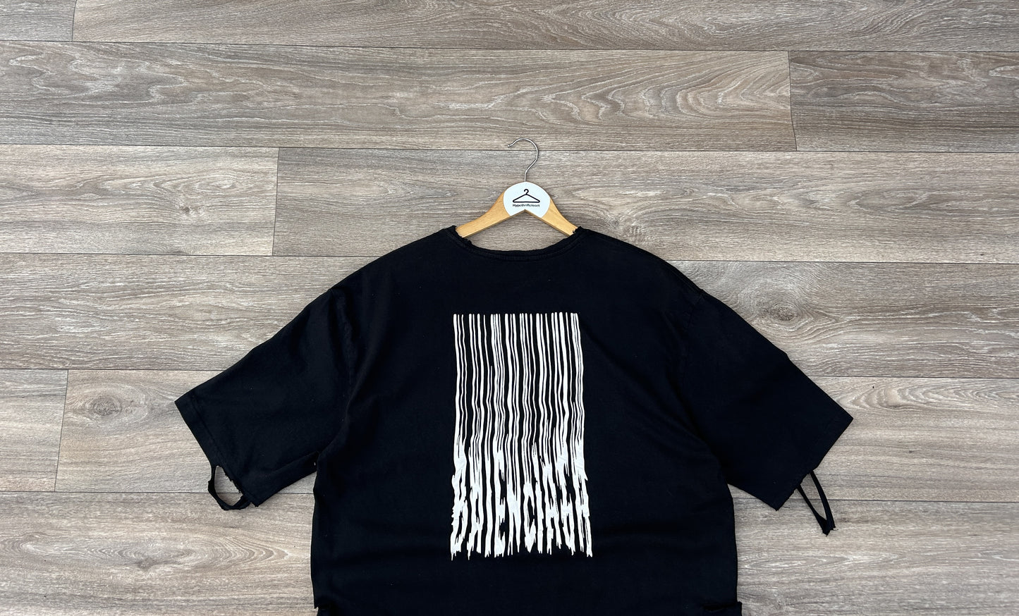 Balenciaga distressed logo t-shirt