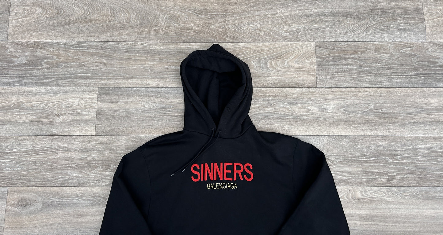 Balenciaga sinners logo hoodie