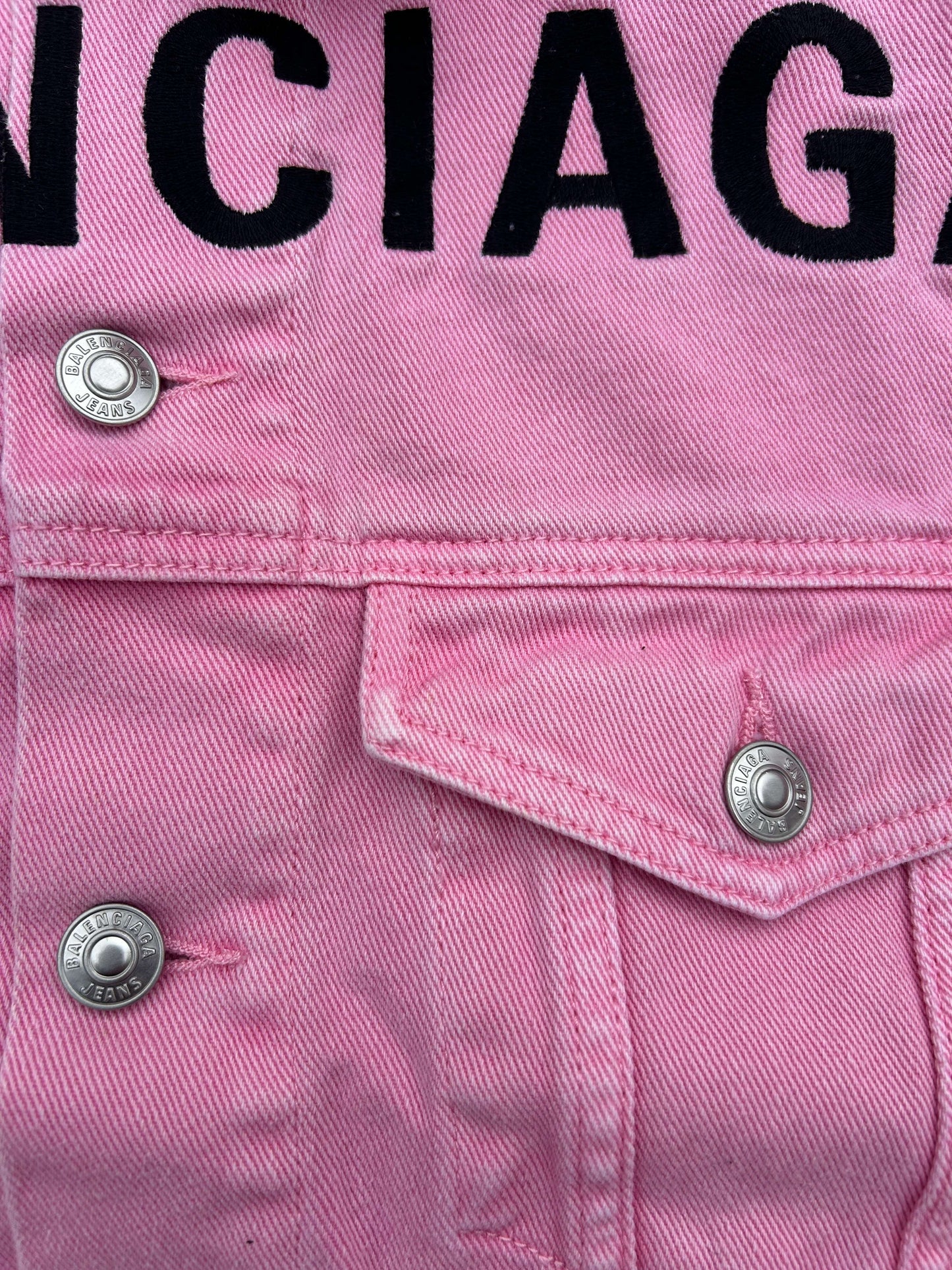Balenciaga logo denim jacket