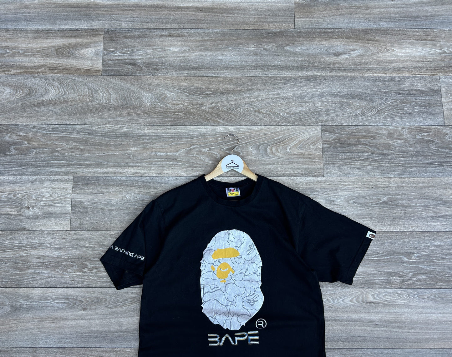 Bape head logo print tshirt