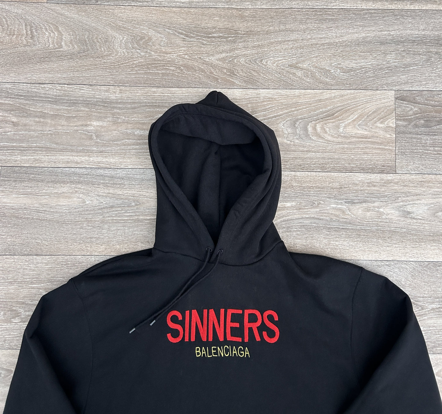 Balenciaga sinners logo hoodie