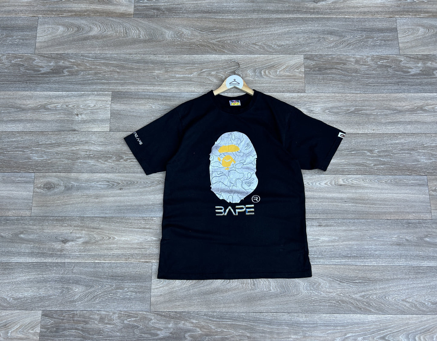 Bape head logo print tshirt