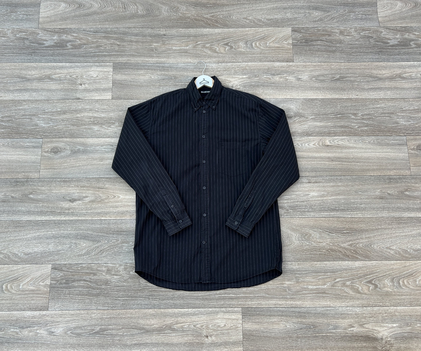 Balenciaga logo button up shirt