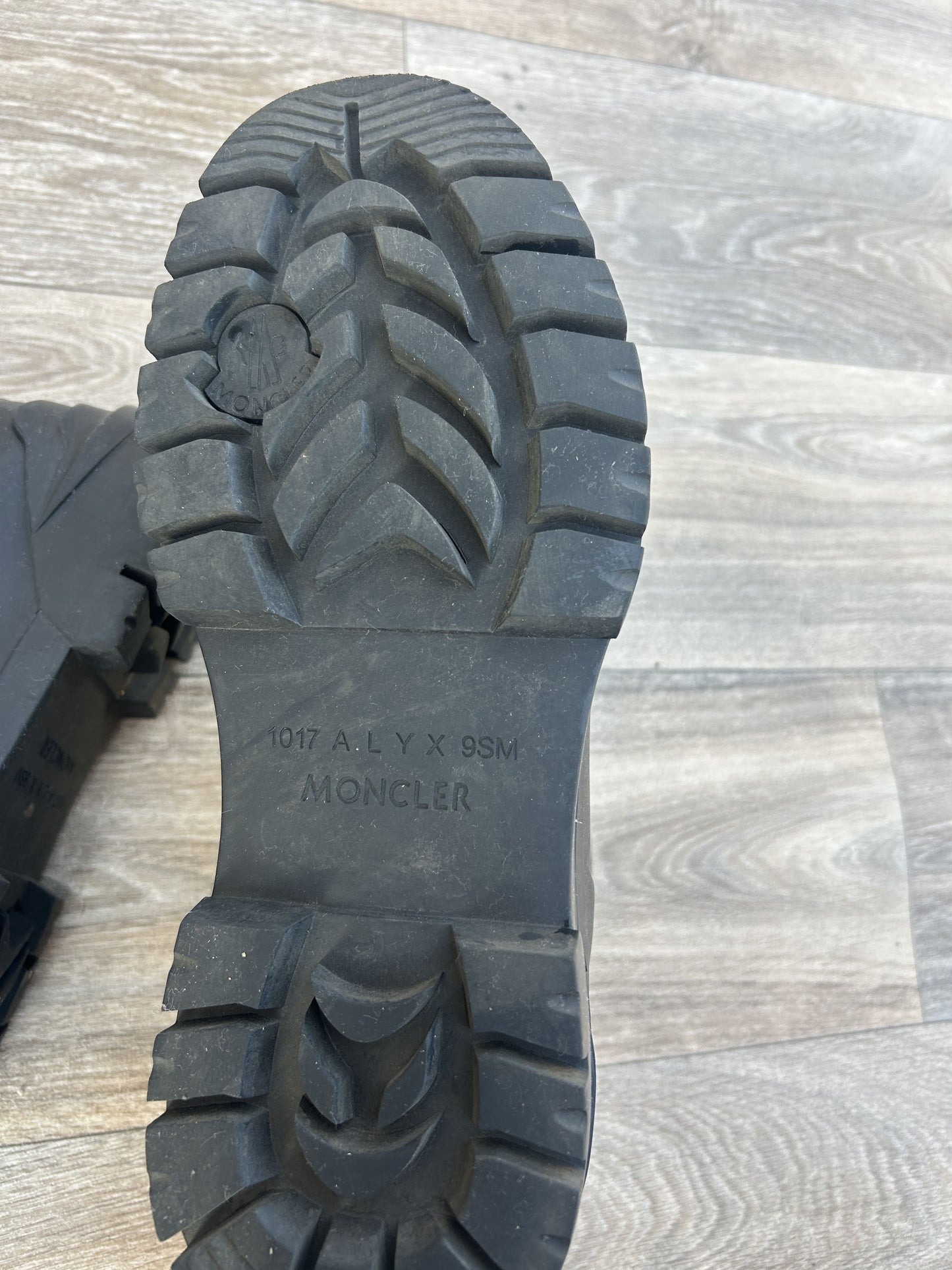 Moncler x 1017 Alyx 9sm leather-trimmed rubber & neoprene boots