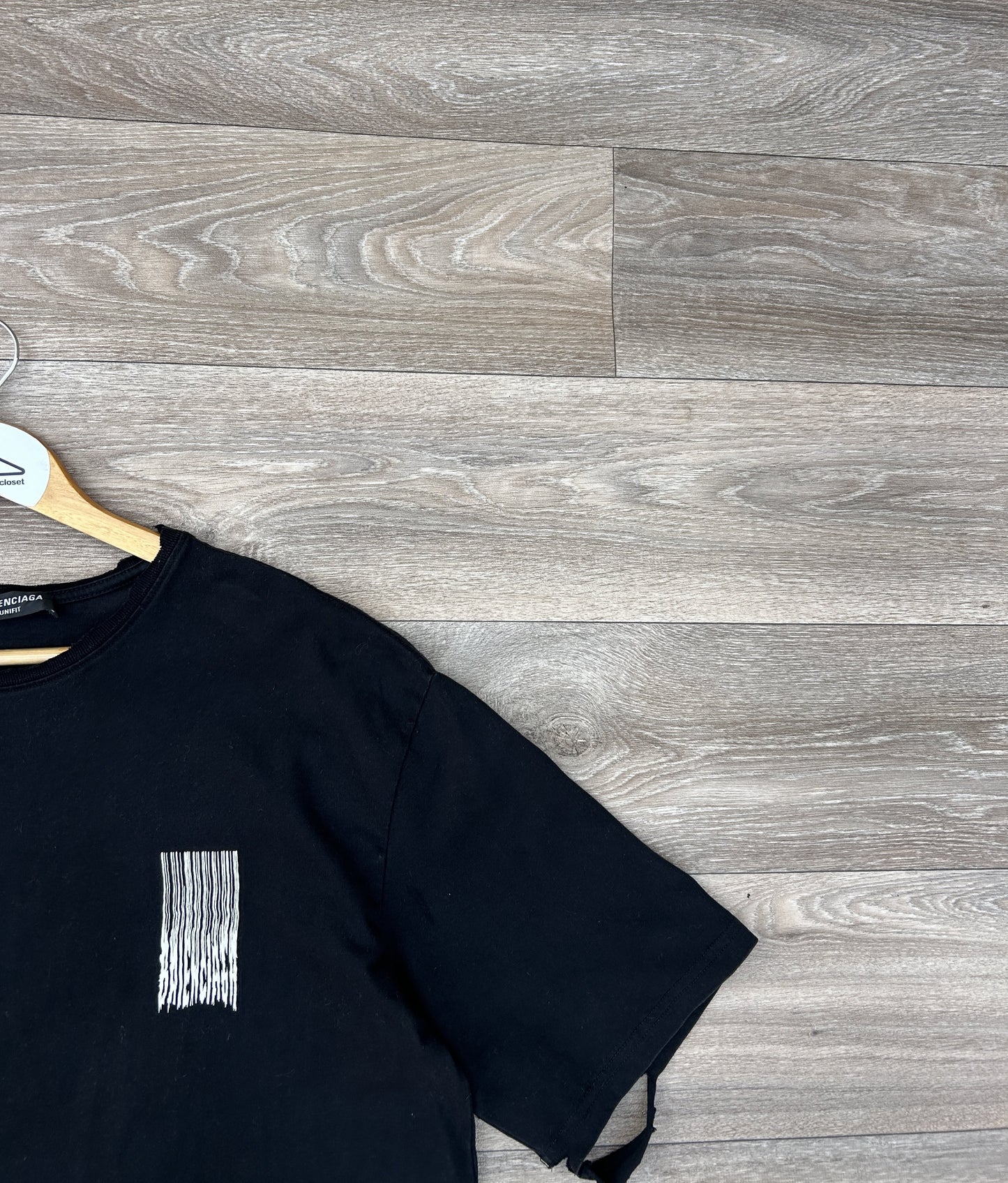 Balenciaga distressed logo t-shirt