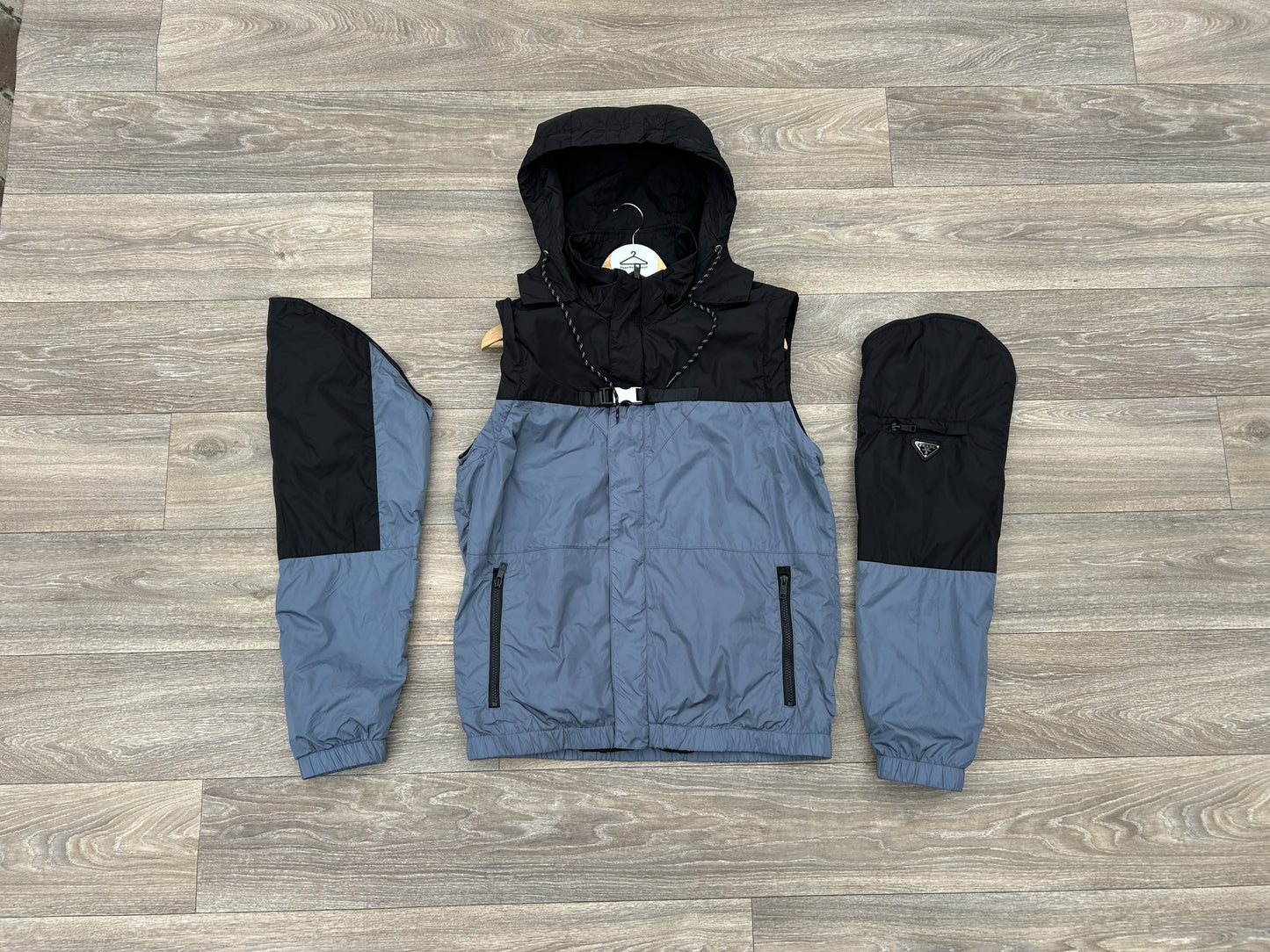 Prada logo puffed jacket