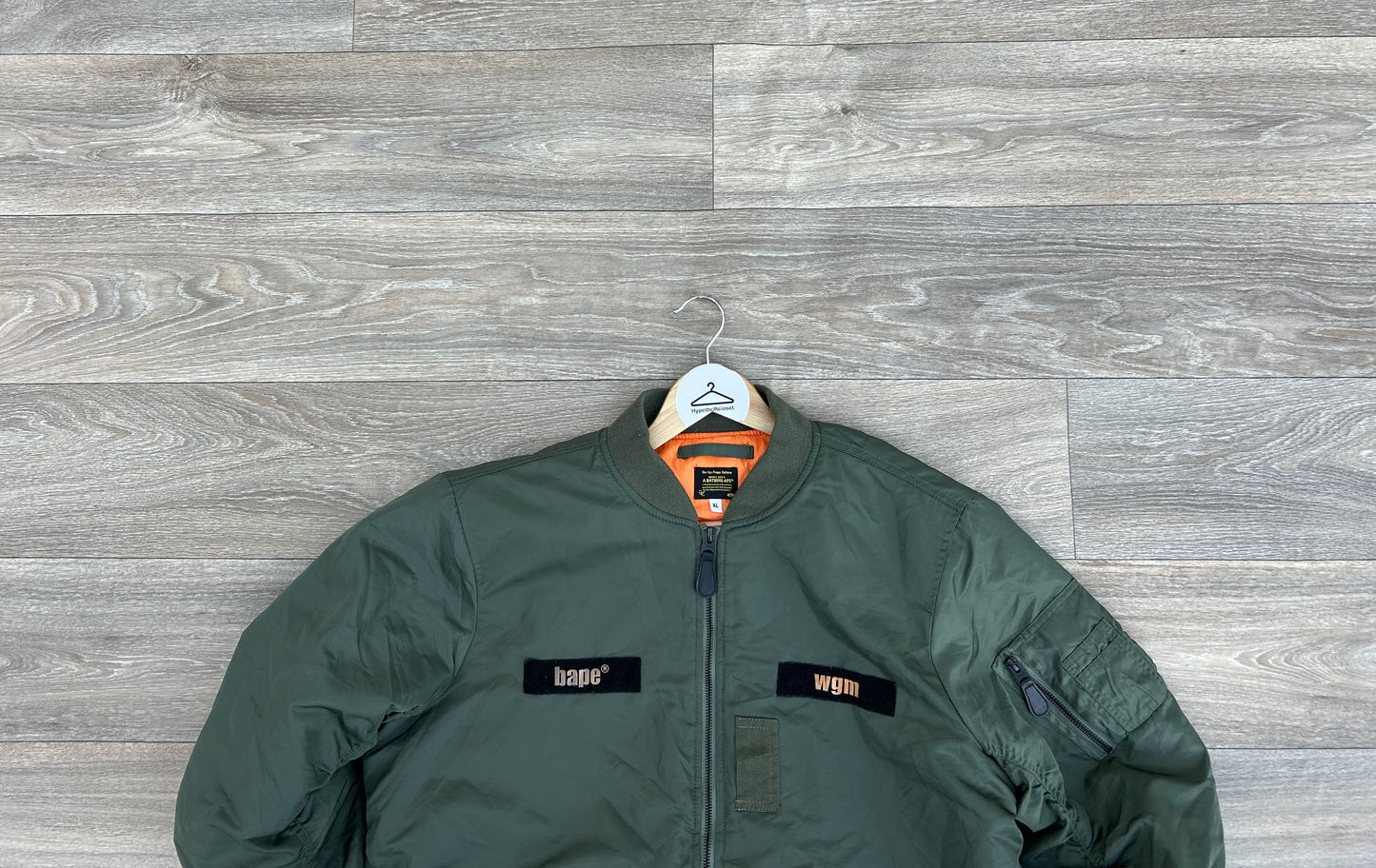 Bape WGM Logo bomber pilot jacket