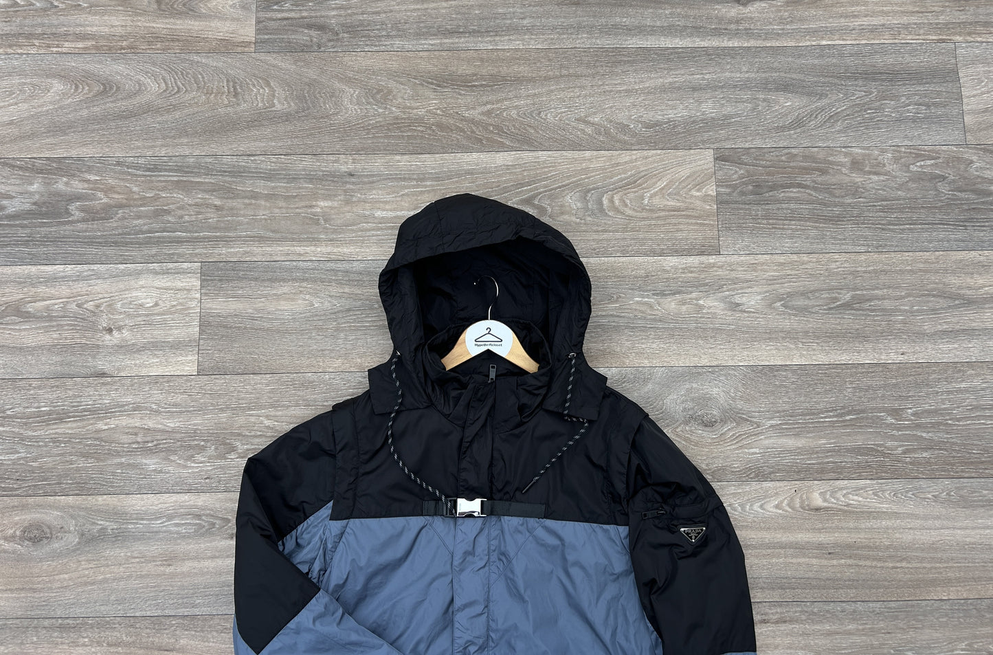 Prada logo puffed jacket