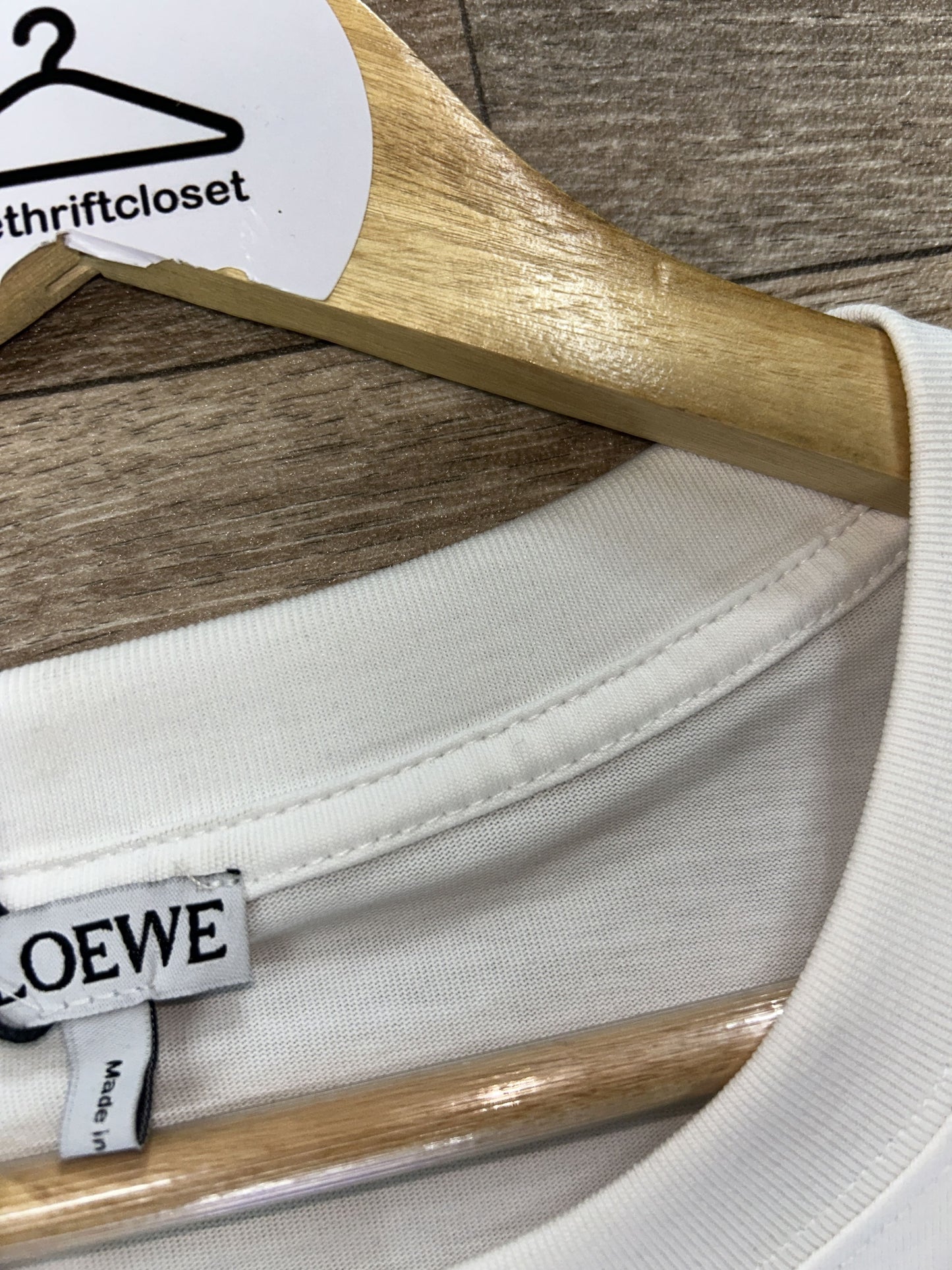Loewe embroidered logo tshirt
