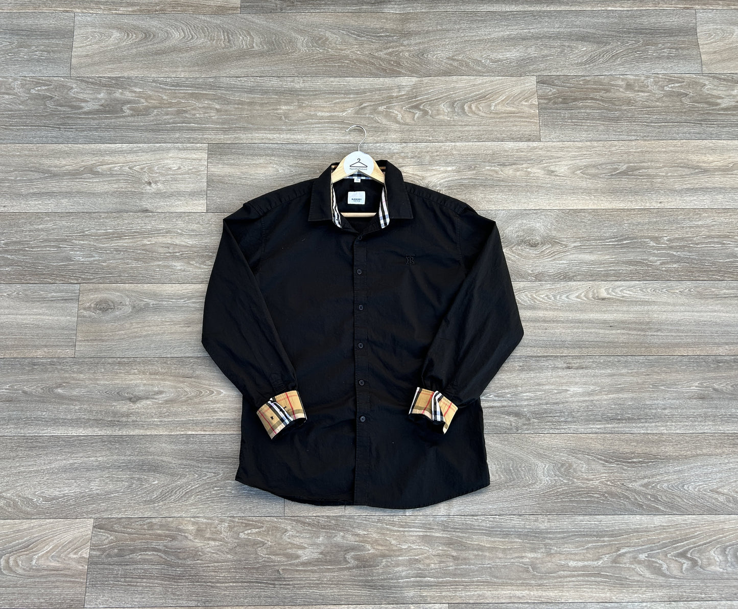 Burberry TB logo button up shirt