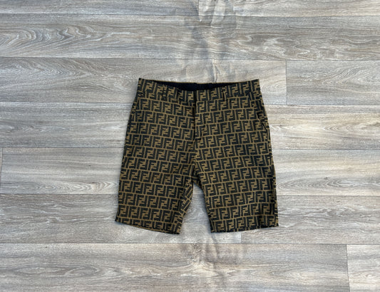 Fendi monogram logo shorts
