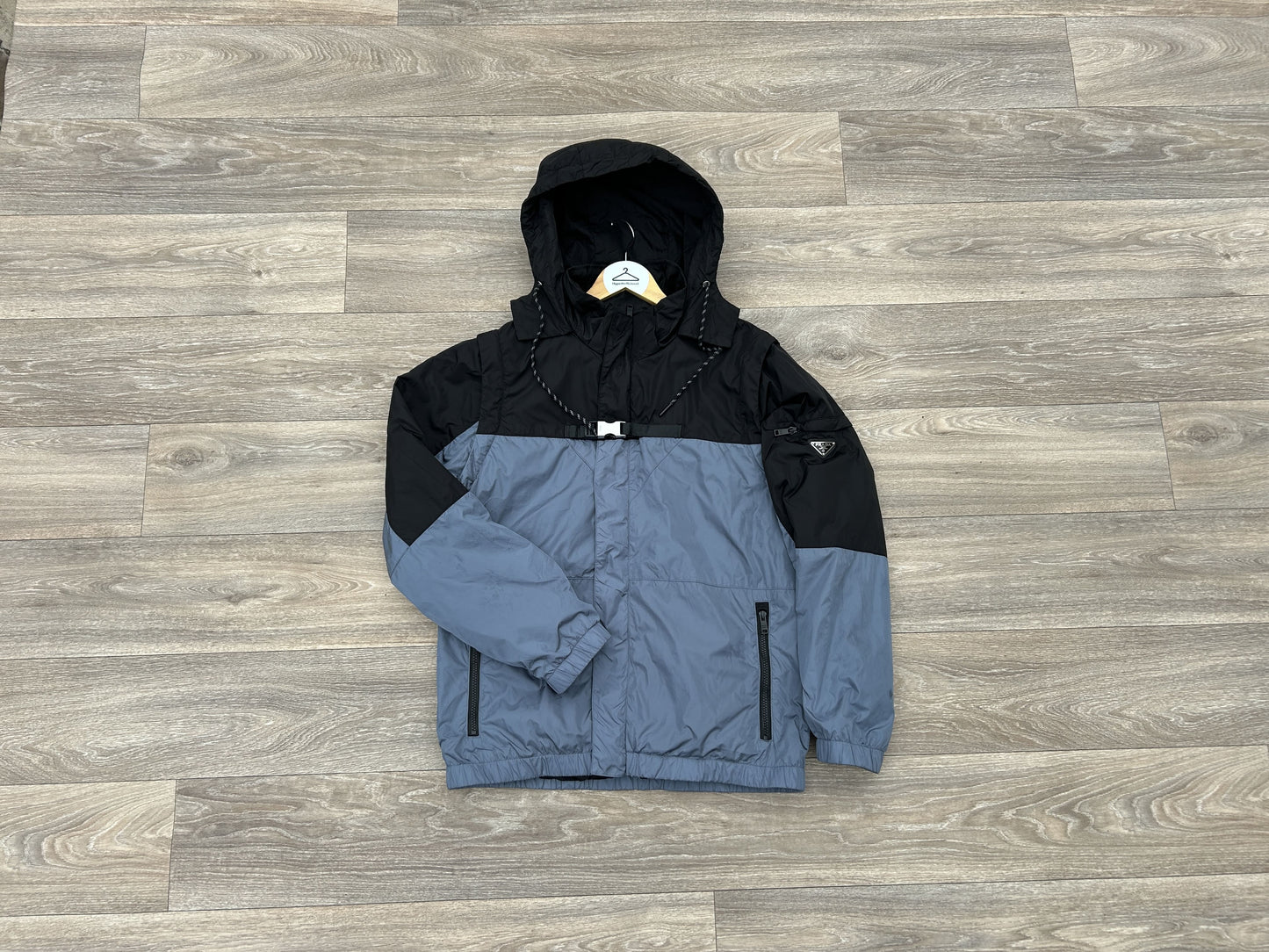 Prada logo puffed jacket