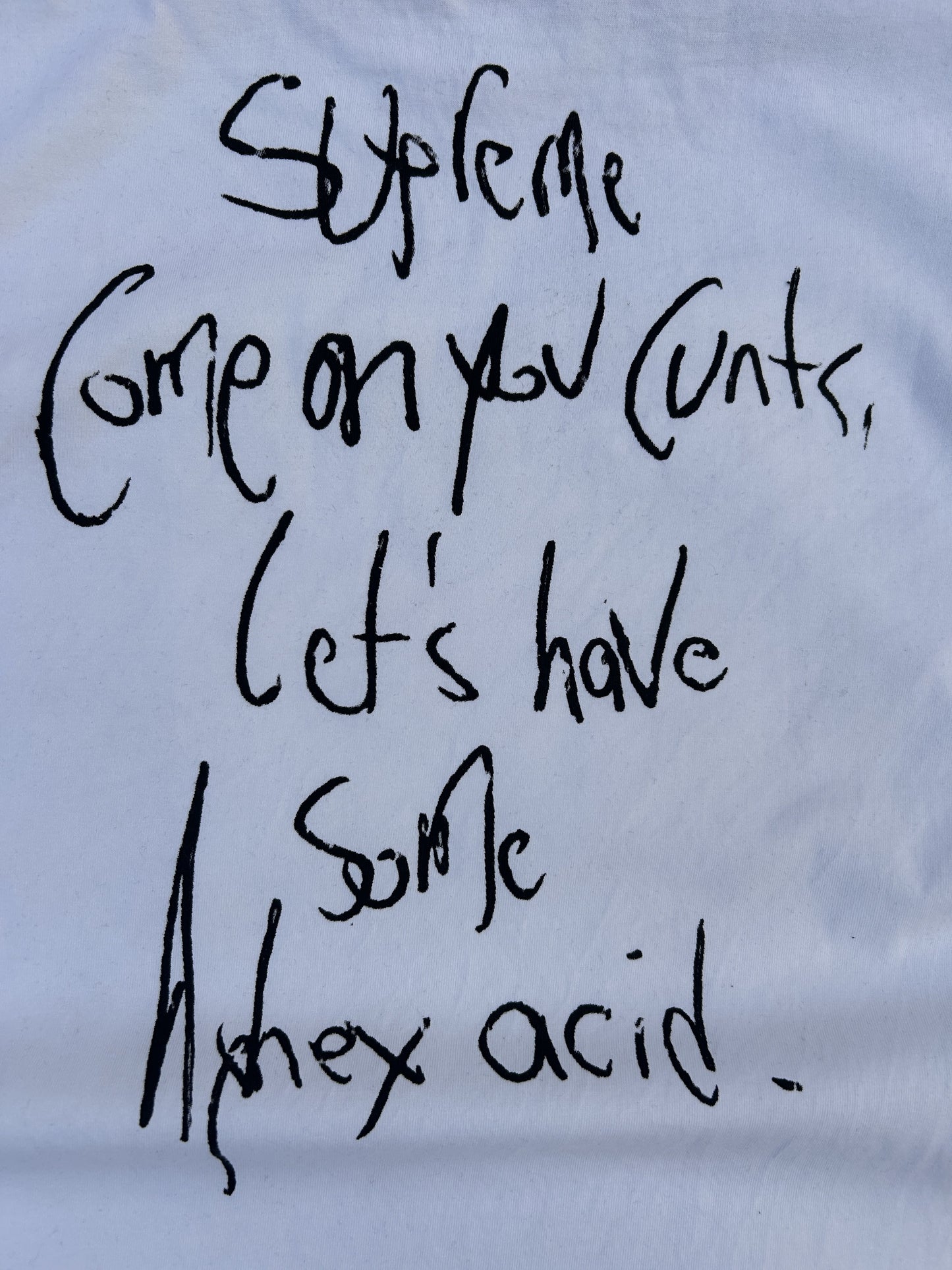 Supreme x Aphex Twin logo tshirt