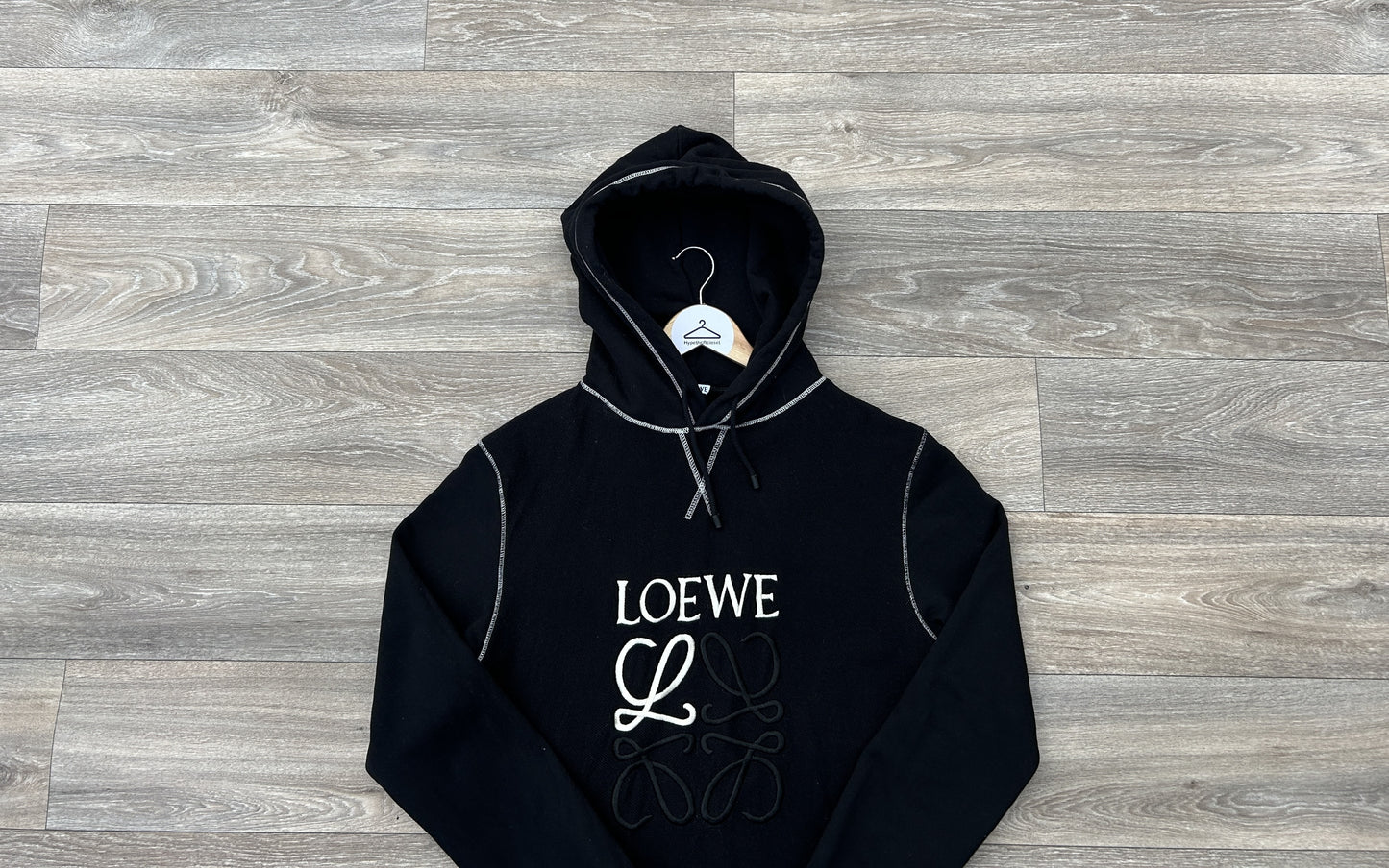 Loewe embroidered logo hoodie