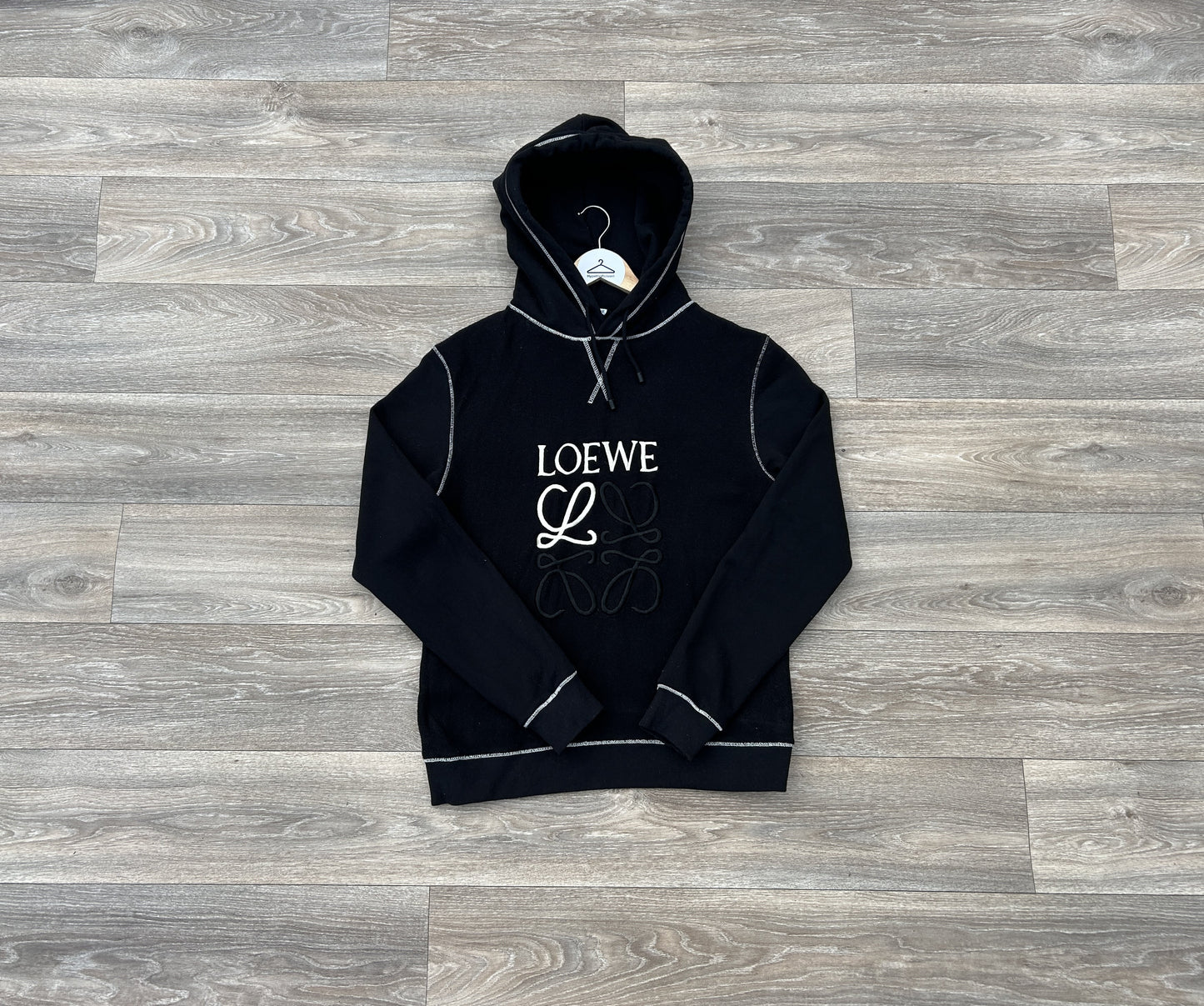 Loewe embroidered logo hoodie