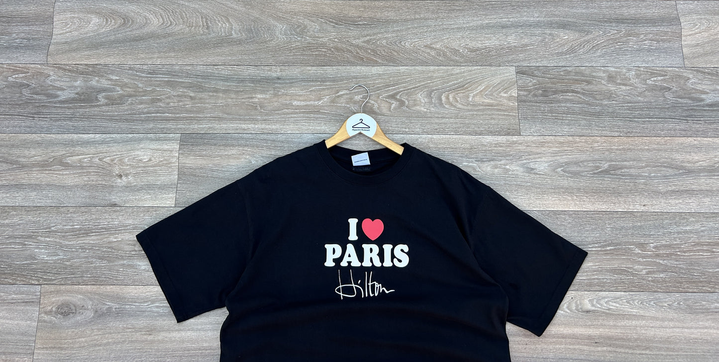 Vetements "I Love Paris Hilton" logo tshirt