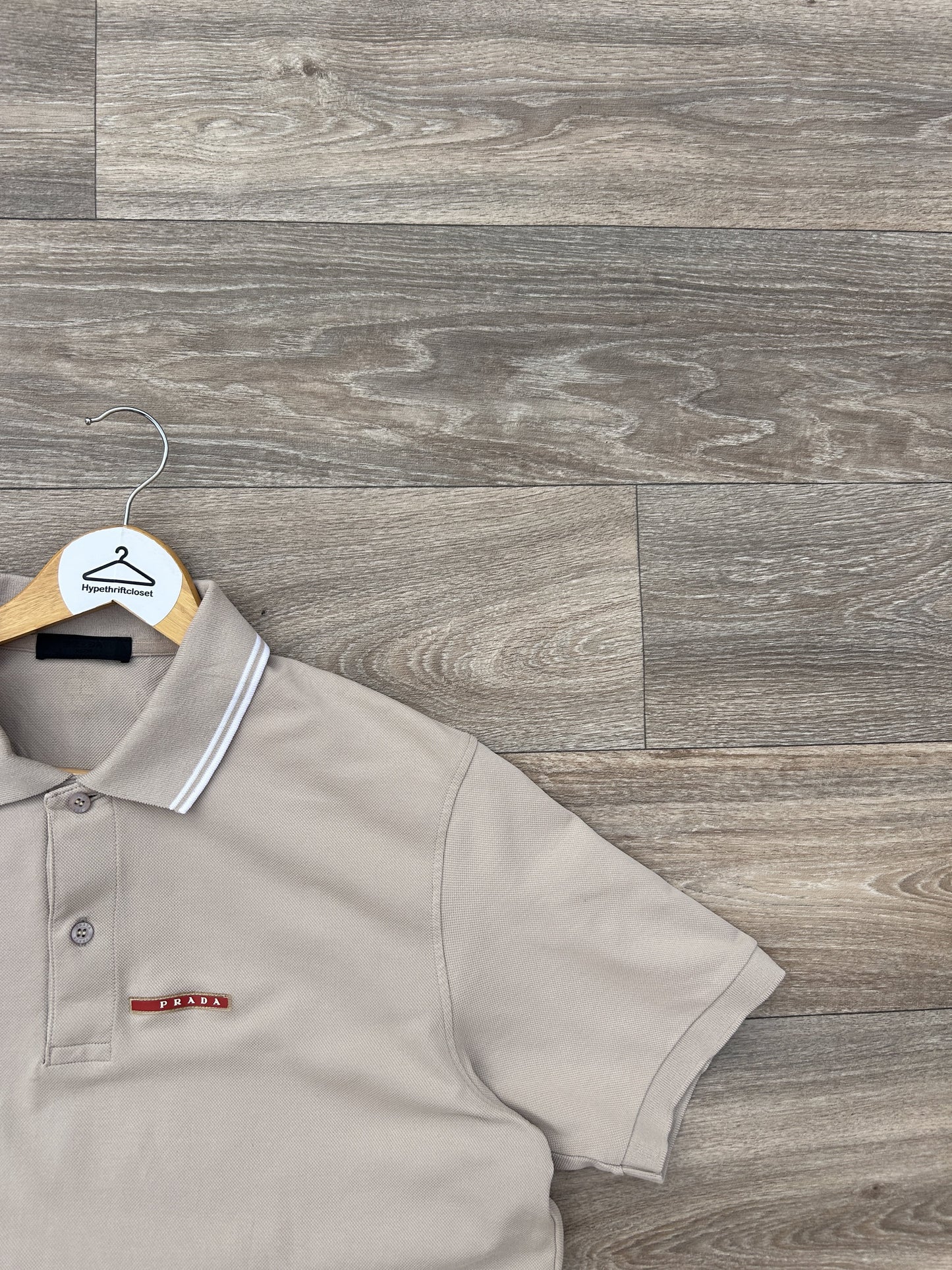 Prada logo collar tshirt