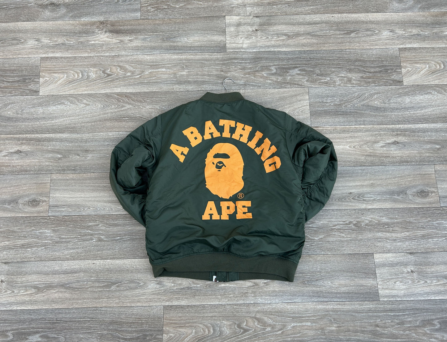 Bape WGM Logo bomber pilot jacket