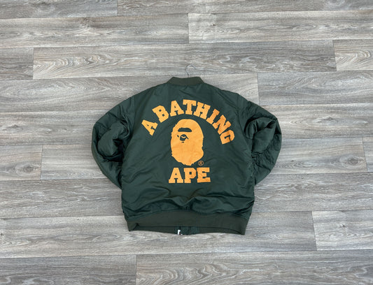 Bape WGM Logo bomber pilot jacket