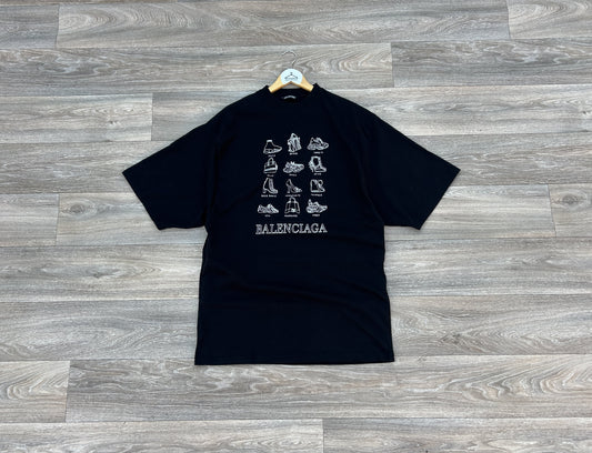 Balenciaga shoes collection logo tshirt