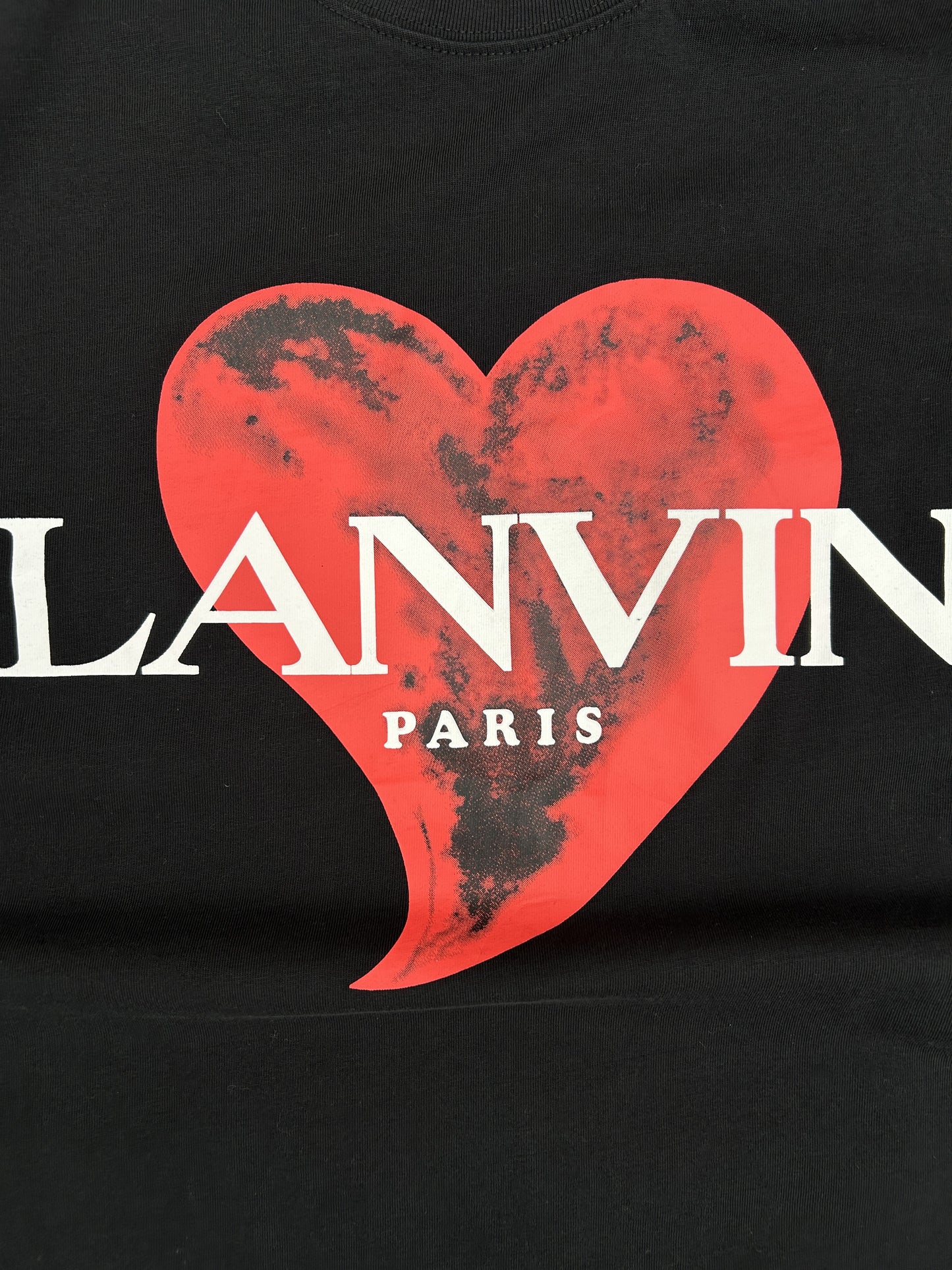 Lanvin heart logo print tshirt
