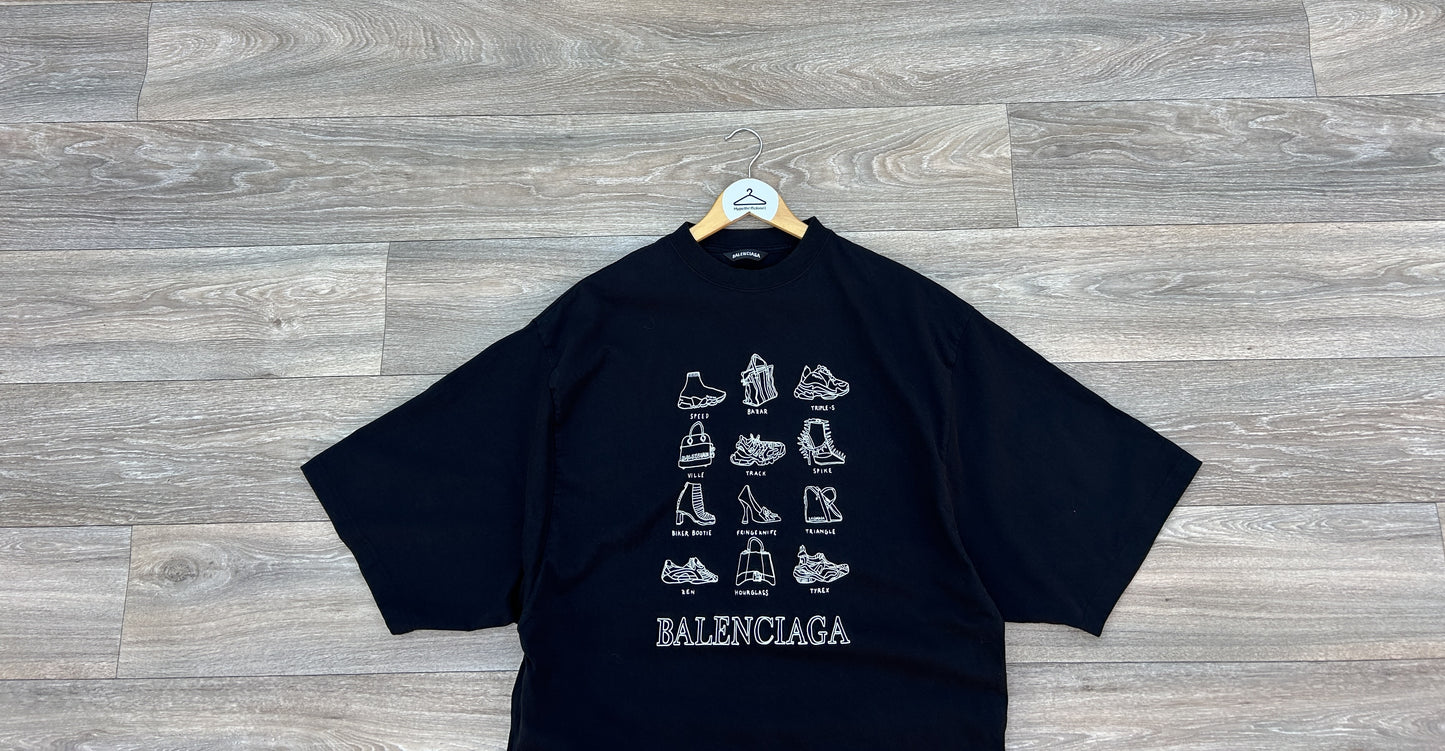 Balenciaga shoes collection logo tshirt