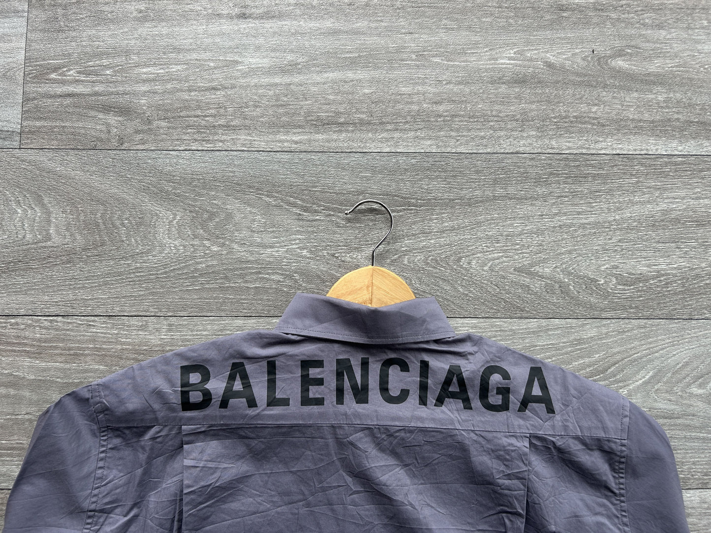 Balenciaga Logo print button up shirt