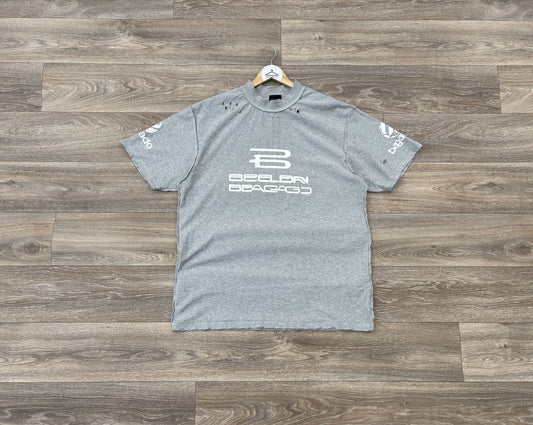 Balenciaga AI generated inside out logo print tshirt