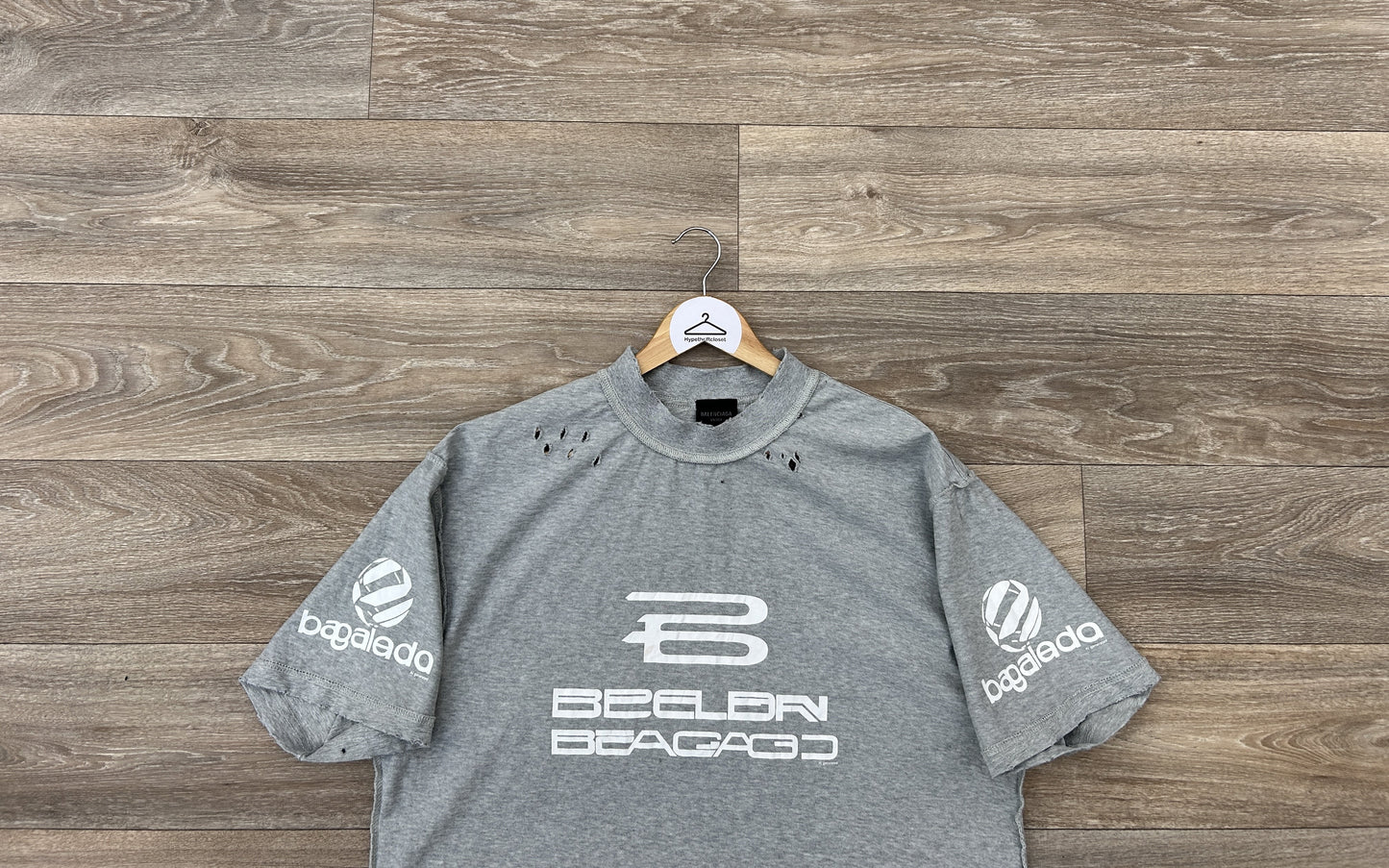 Balenciaga AI generated inside out logo print tshirt