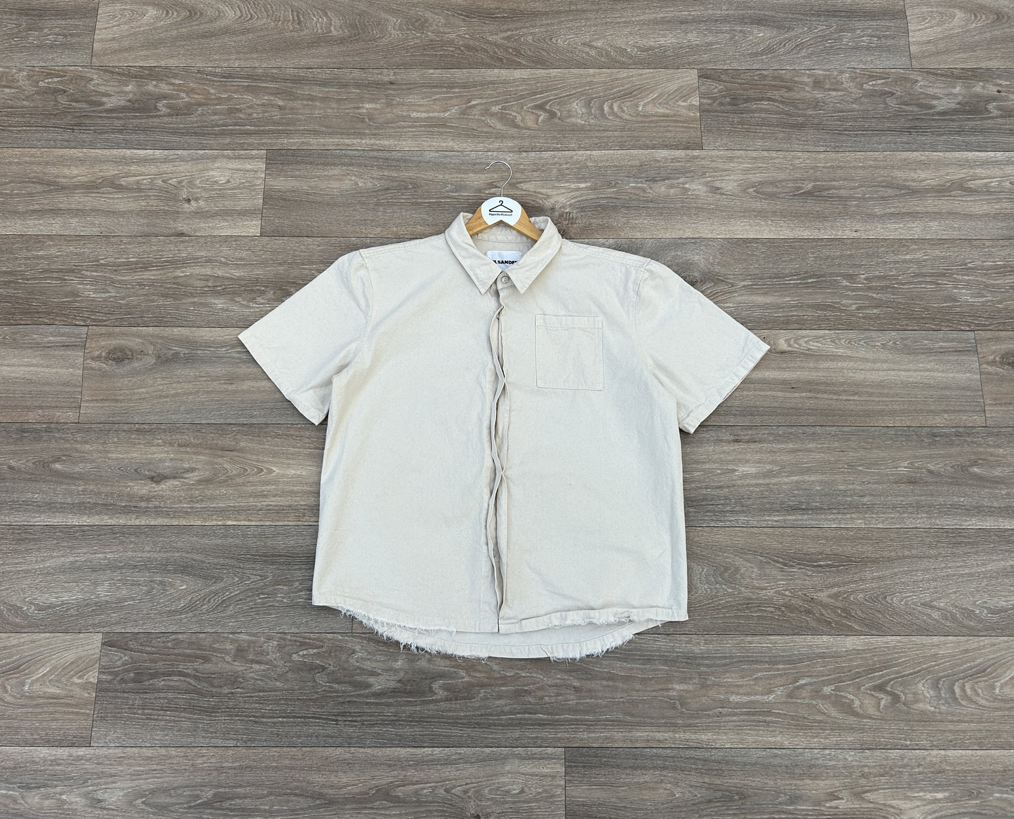 Jil Sander button up logo shirt