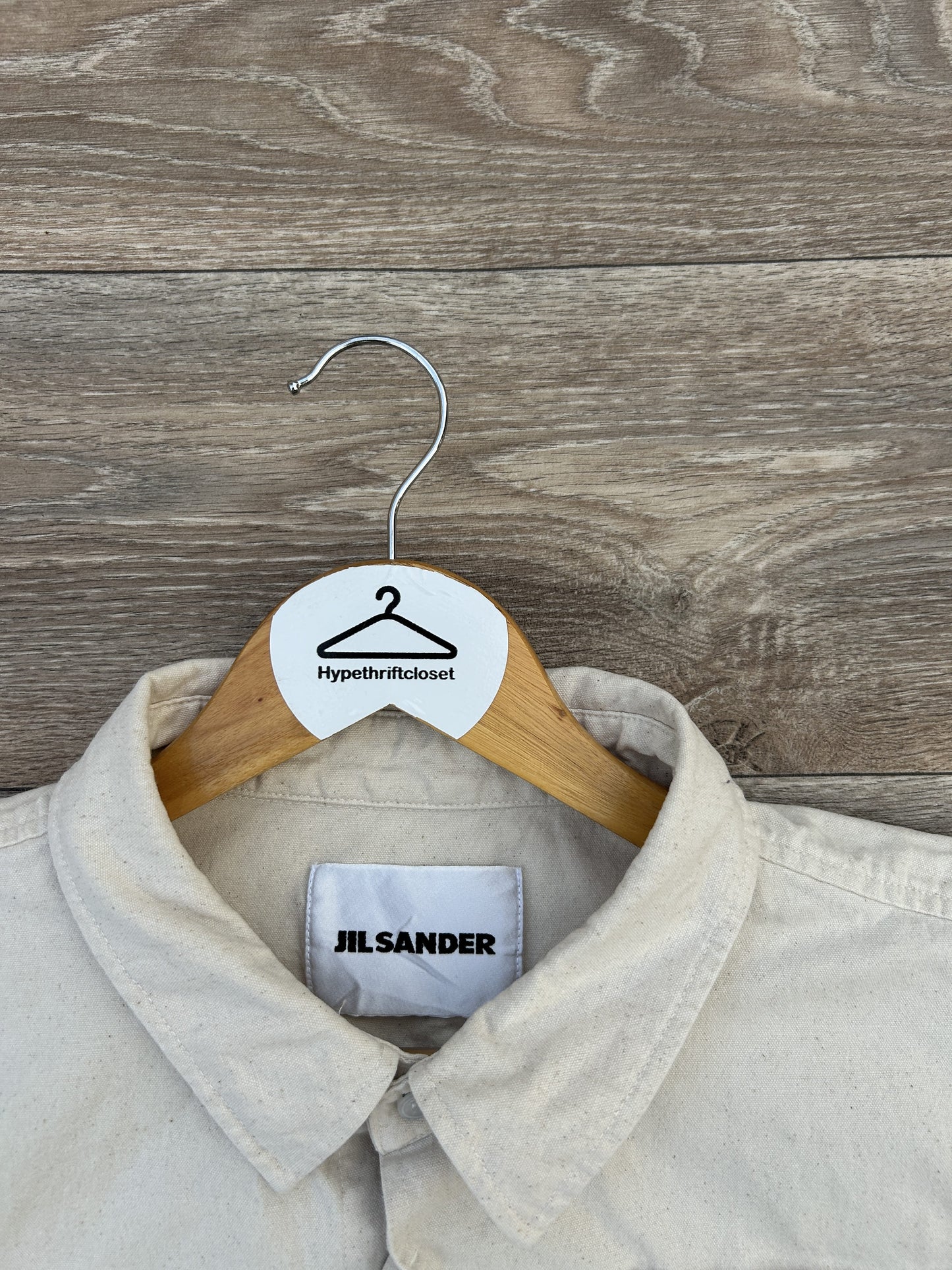 Jil Sander button up logo shirt