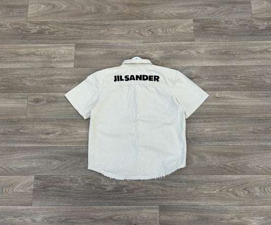 Jil Sander button up logo shirt
