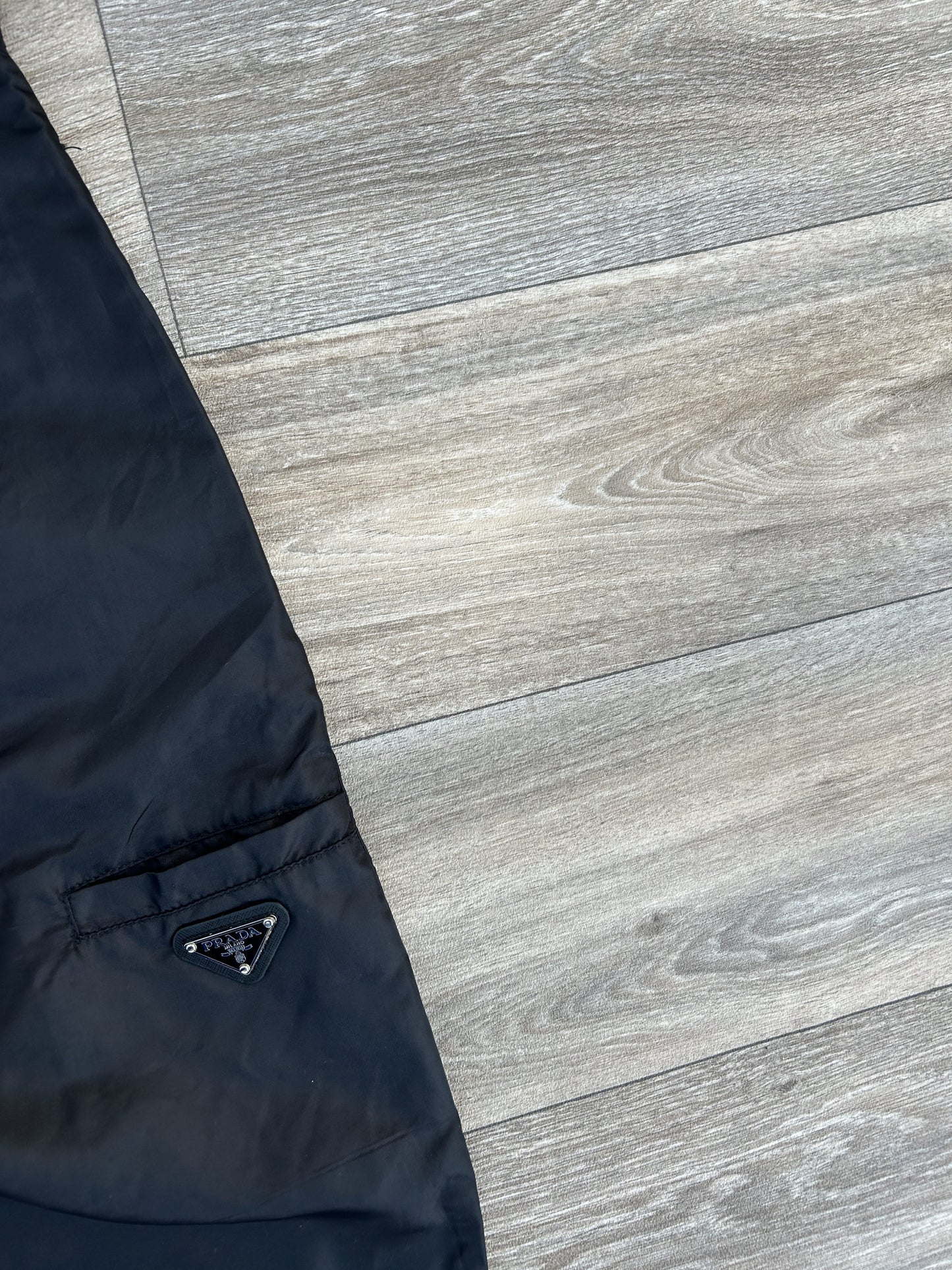 Prada logo nylon pants
