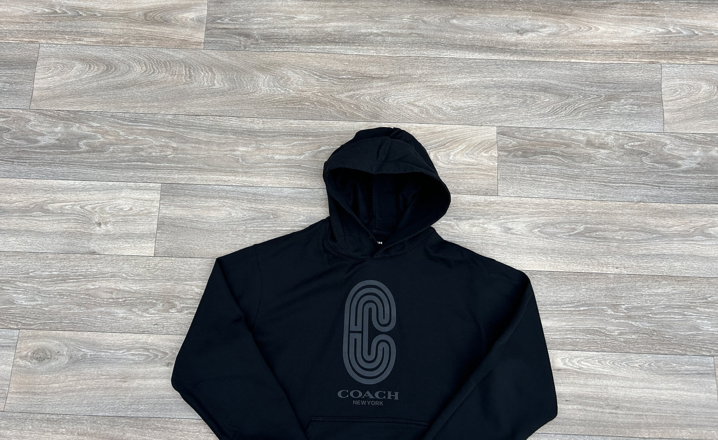 Coach reflective logo print hoodie