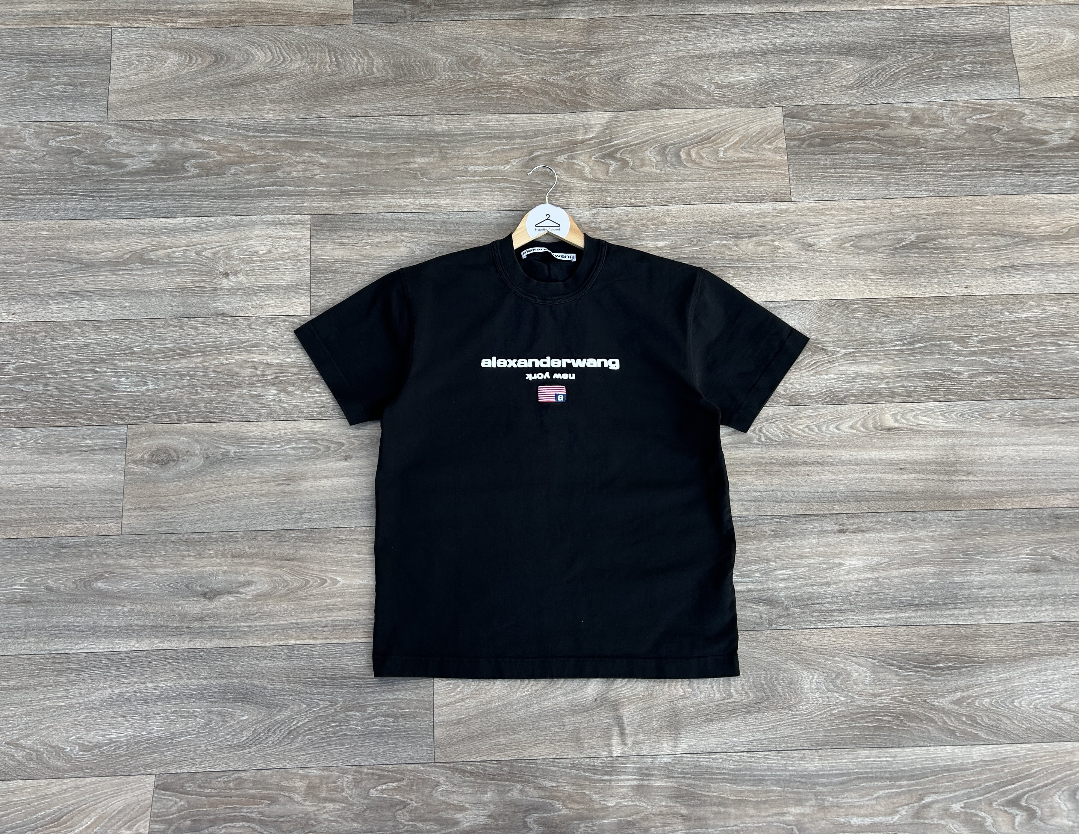 【送料&関税込】Alexander Wang Rhinestone Logo T-shirt Alexander Wang | M | Womens T-shirt Top Logo Rhinestone
