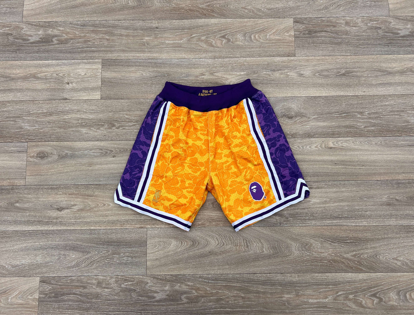 Bape x Mitchell & Ness basketball shorts