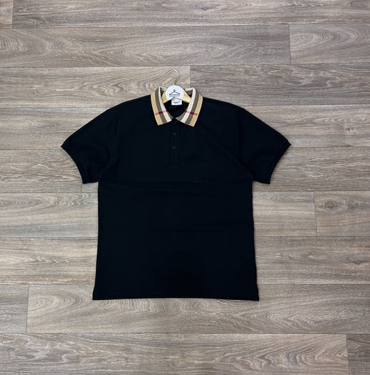 Vintage Burberry logo collar tshirt